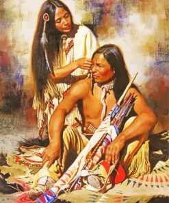 Native American Couple Diamond Painting