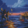 Night Fishing In Hawaii Diamond Painting