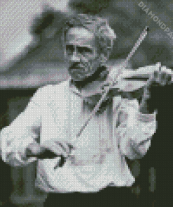 Old Violinist Man Diamond Painting