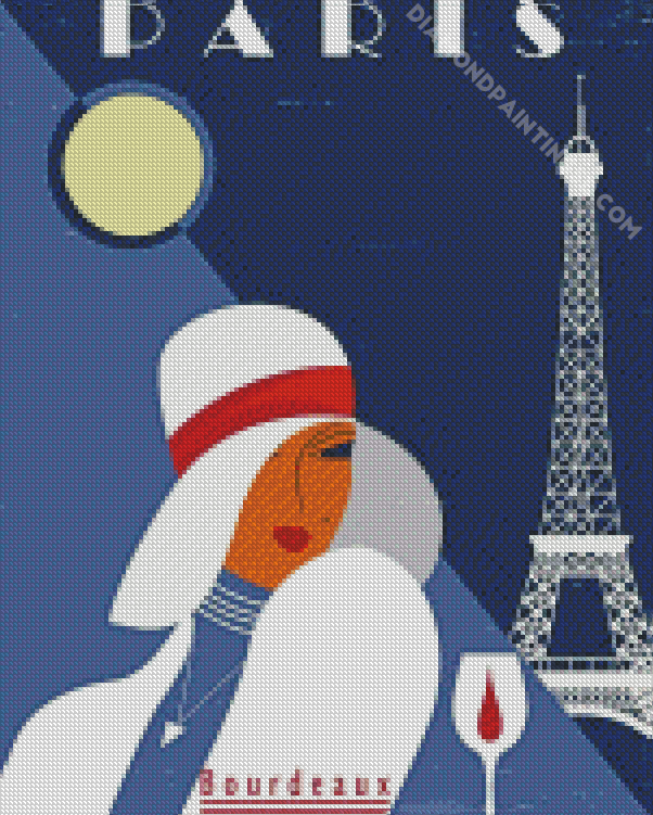 Paris Deco Poster Diamond Painting