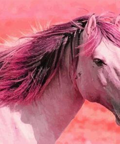 Pink Horse Diamond Painting