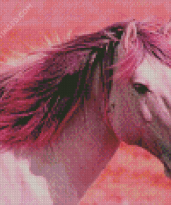 Pink Horse Diamond Painting