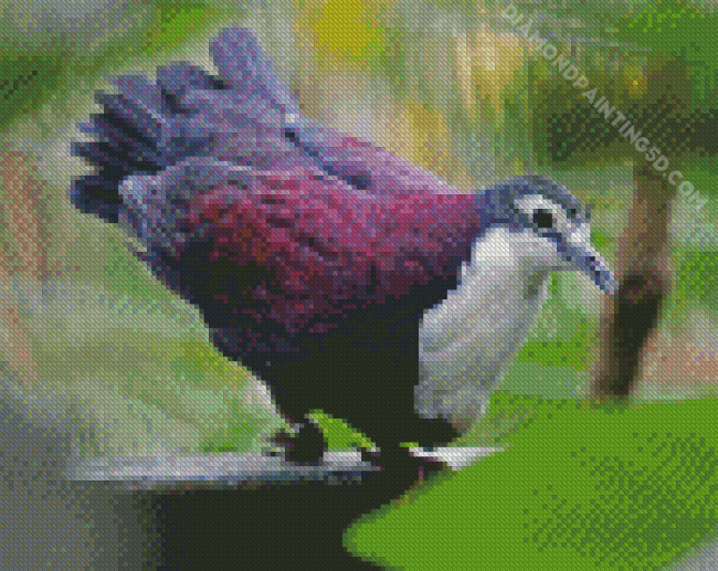 Purple Dove Diamond Painting