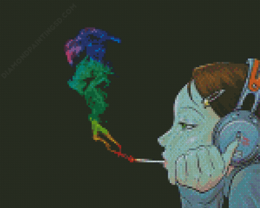 Rainbow Smoke Diamond Painting