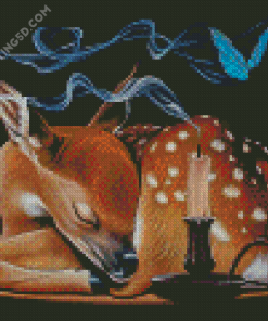 Resting Deer Diamond Painting