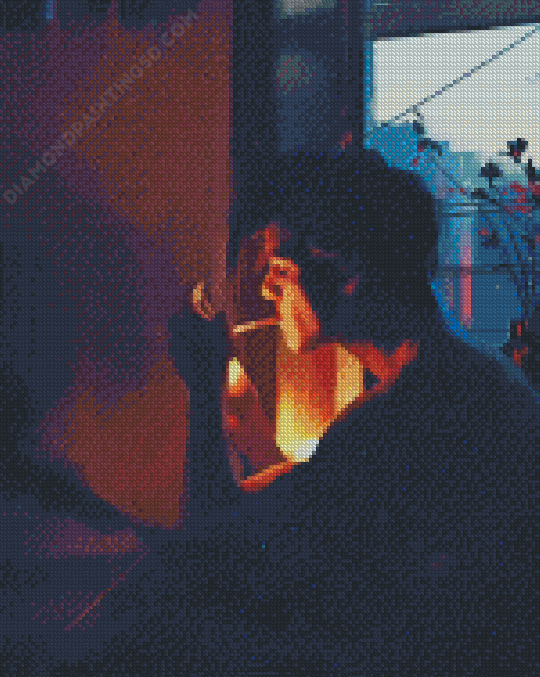 Boy Smoking Diamond Painting