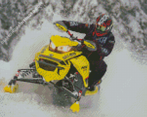 Snowmobile Art Diamond Painting