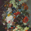 Still Life with Flowers and Fruit Diamond Painting