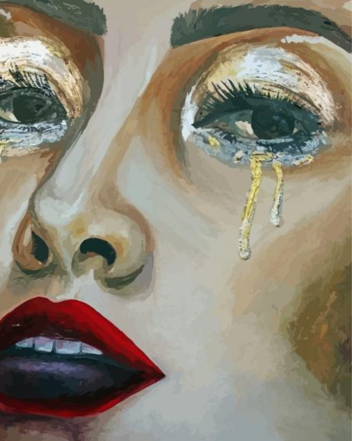 The Golden Tears Diamond Painting