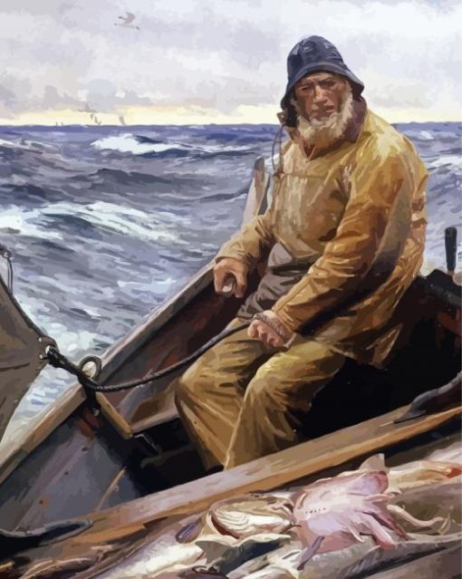 The Old Fisherman Diamond Painting