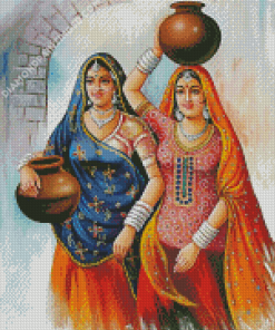 Two Ladies Indians Diamond Painting