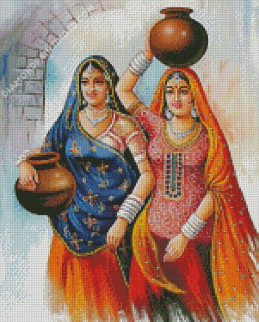 Two Ladies Indians Diamond Painting