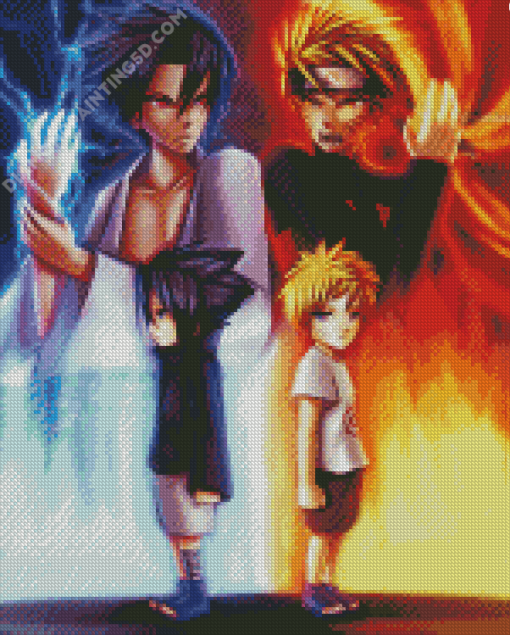 Uzumaki Naruto Vs Sasuke Evil Diamond Painting