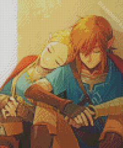 Zelda And Link Diamond Painting