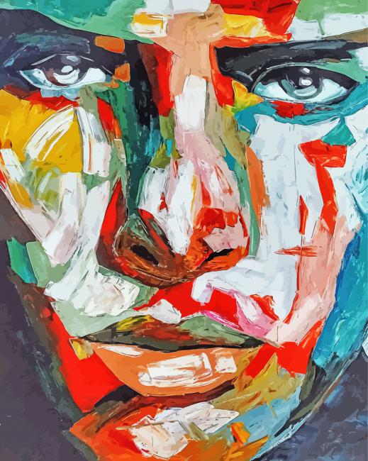 Abstract Male Face Diamond Painting