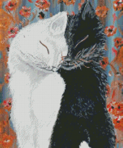 Black And White Cats Love Diamond Painting