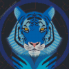 Blue Tiger Diamond Painting