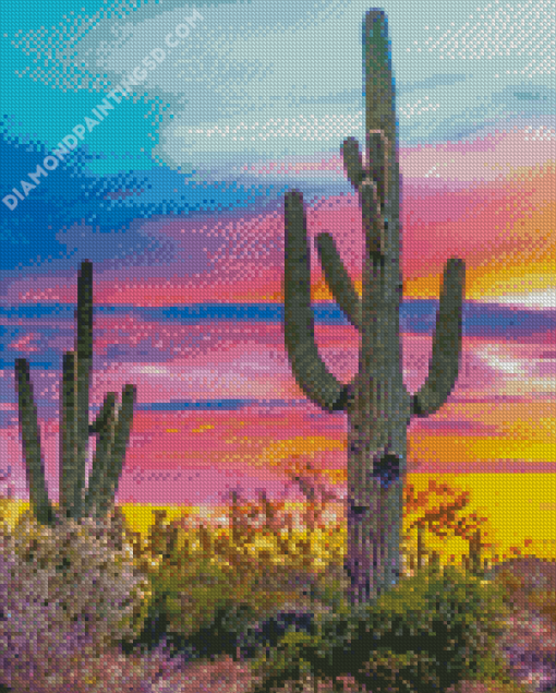 Colorful Sunset Arizona Diamond Painting