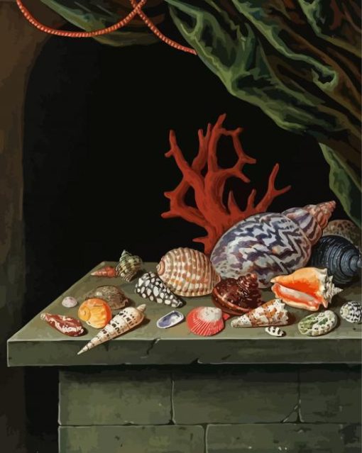 Coral And Seashells Diamond Painting