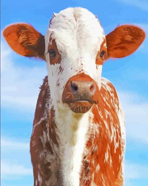 Cute Texas Cattle Diamond Painting
