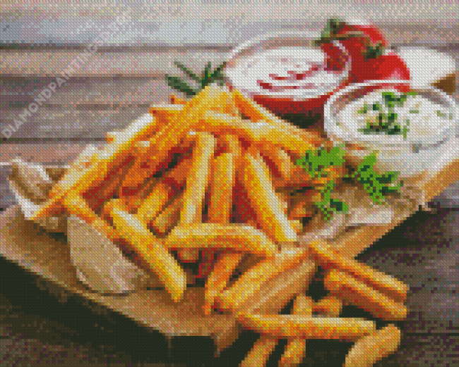 Delicious French Fries Diamond Painting