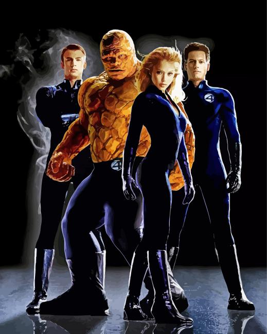 Fantastic Four Film Poster Diamond Painting