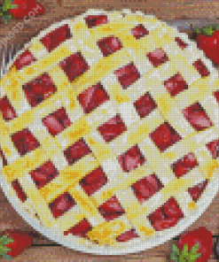 Fresh Strawberry Pie Diamond Painting
