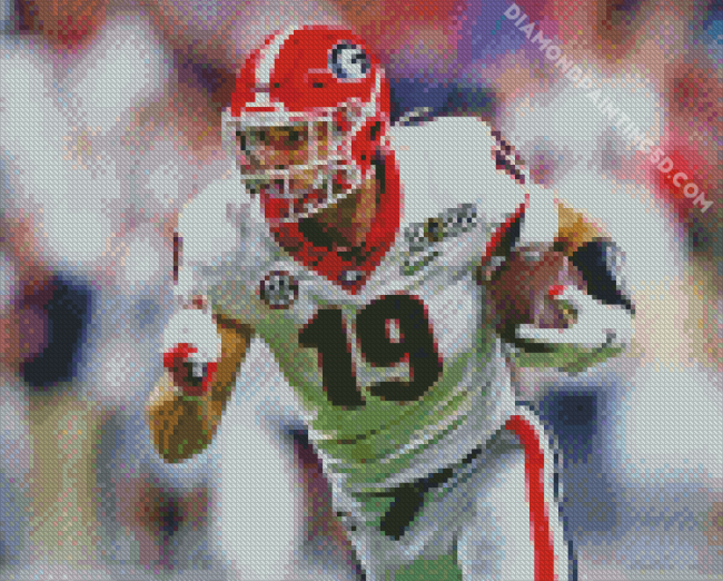 Georgia Bulldogs Footballer Diamond Painting
