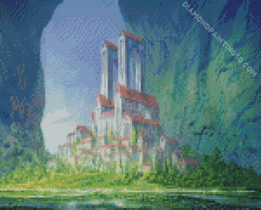 Mythical Castle Building Art Diamond Painting