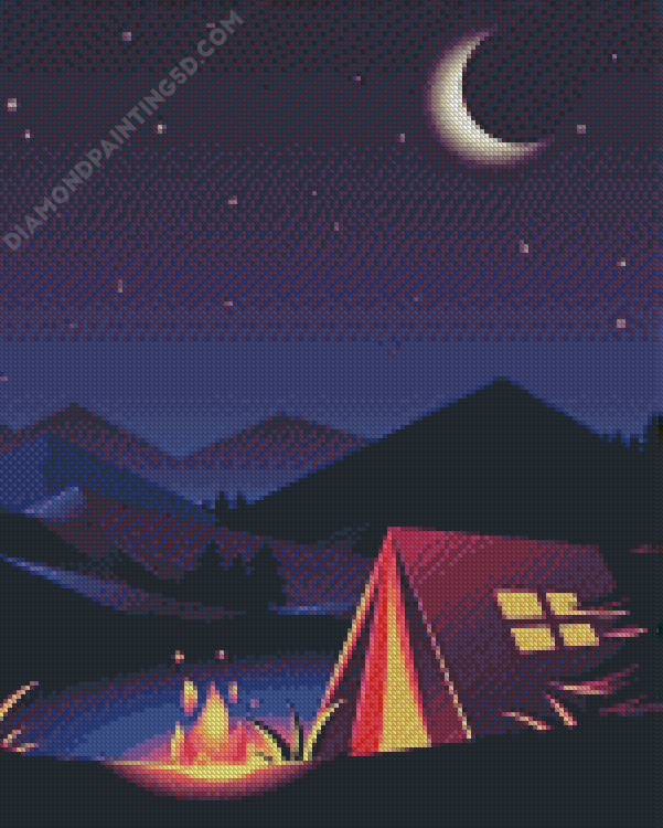 Night Camping Diamond Painting