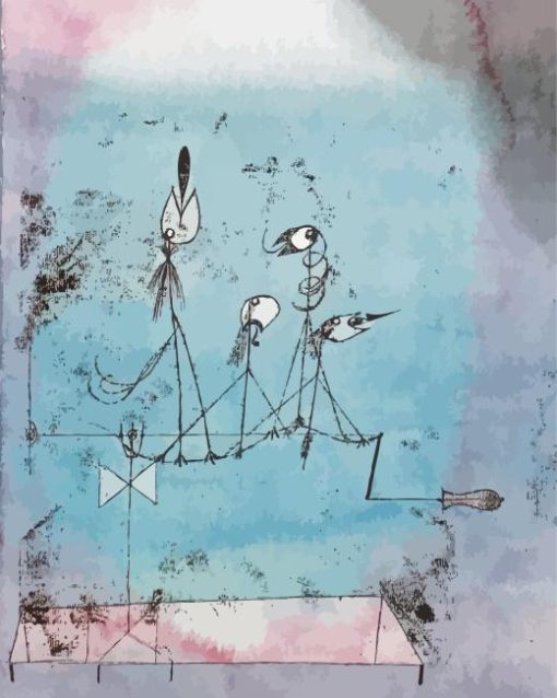 Paul Klee Twittering Machine Diamond Painting
