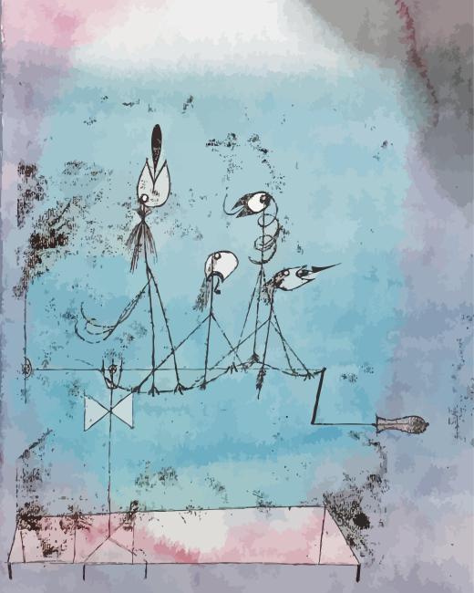 Paul Klee Twittering Machine Diamond Painting