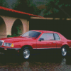 Red 1986 Ford Tbird Diamond Painting
