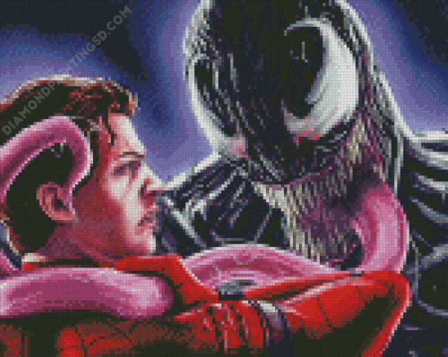Spiderman With Venom Diamond Painting