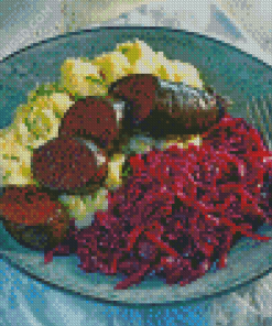 Tasty Boudin With Vegetables Diamond Painting