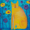 The Yellow Fat Cat Diamond Painting