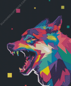 Wolf Pop Art Diamond Painting