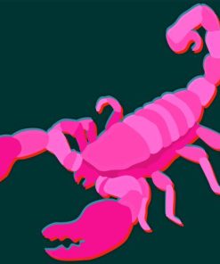 Pink Scorpion Diamond Painting