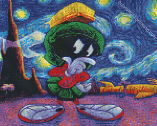 Marvin Starry Night Diamond Painting