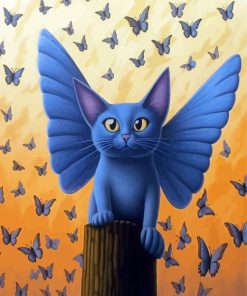 Butterfly Cat Diamond Painting