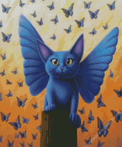 Butterfly Cat Diamond Painting