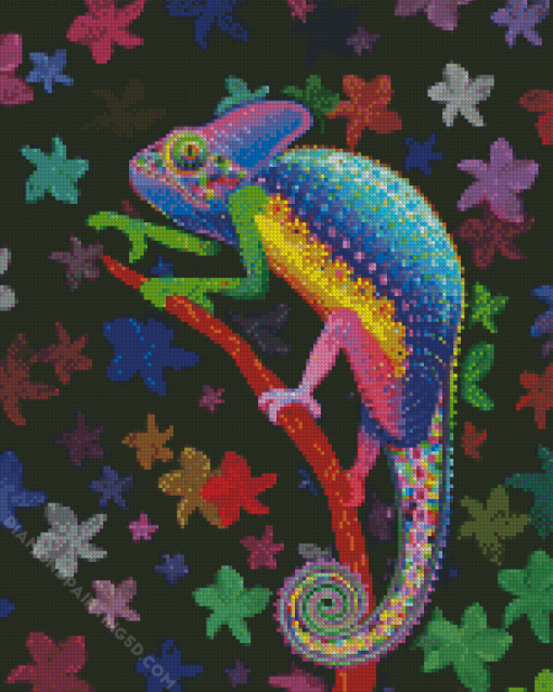 Color Chameleon Diamond Painting