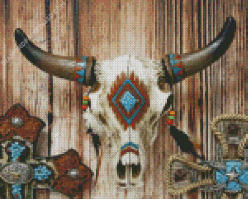 Cow Skull Head Diamond Painting