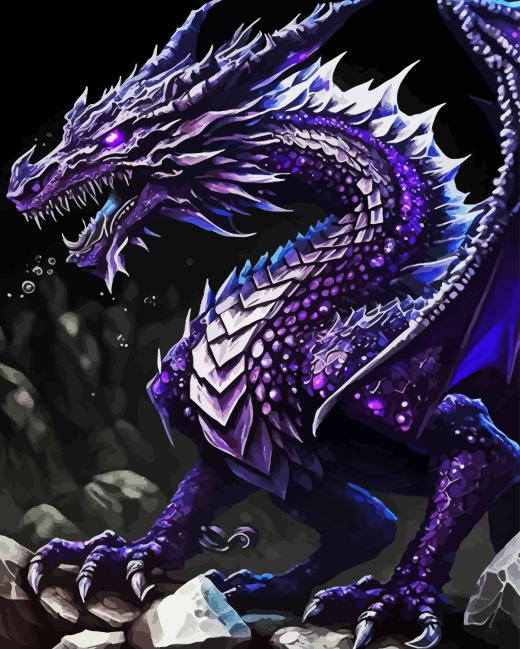Dragon Purple Diamond Painting