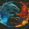 Fire Ice Dragons Diamond Painting