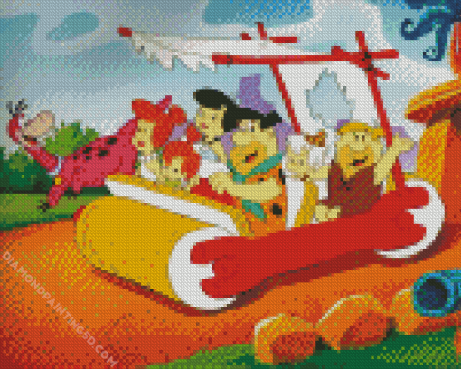 Flintstones and Jetsons Diamond Painting