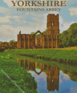 Fountains Abbey Poster Diamond Painting
