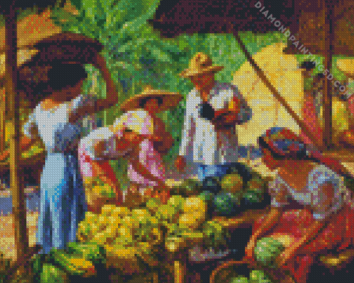 Fruit Seller Diamond Painting