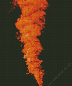 Orange Smoke Diamond Painting