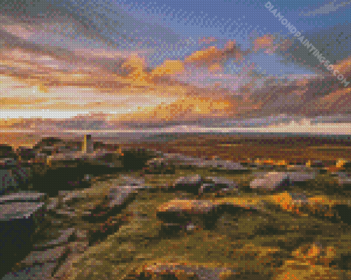 Sunset Stanage Edge Diamond Painting